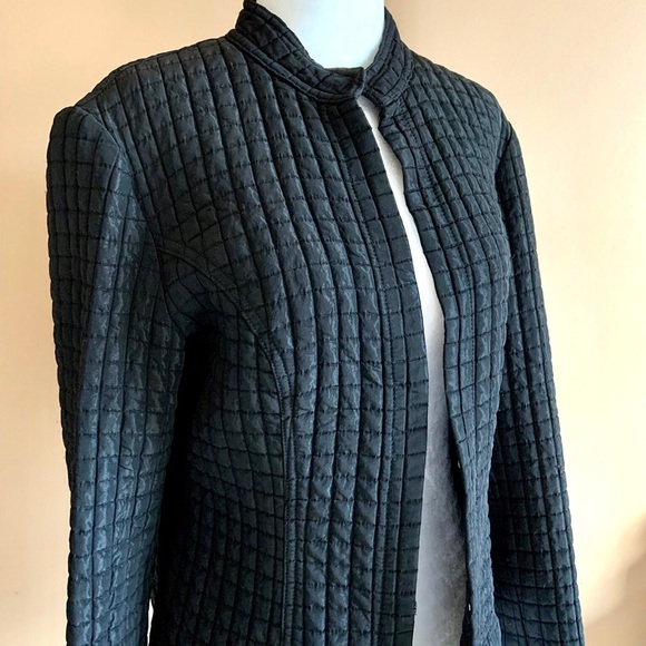 Mario Serrani black quilted blazer - Picture 3 of 9